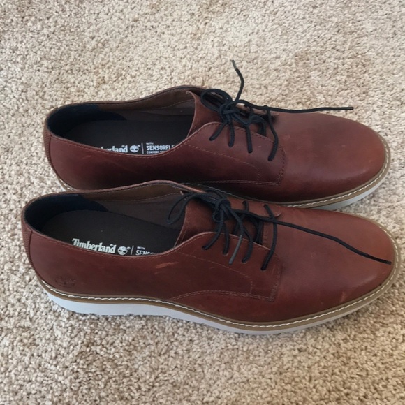 Timberland sensorflex SZ 10 brown lace up boots - Picture 2 of 9